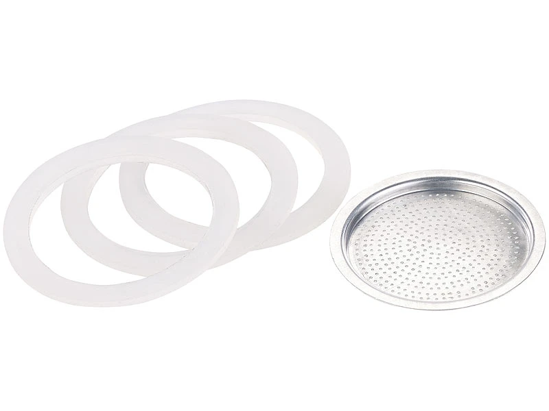 Cucina Di Modena Dichtung:Ersatz-Dichtungsringe Und Filter Für Espresso-Kocher Für 6 Tassen 3 Cucina Di Modena Dichtung:Ersatz-Dichtungsringe Und Filter Für Espresso-Kocher Für 6 Tassen