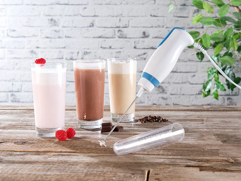 Rosenstein & Söhne Mini Rührgerät:Elektrischer Mini-Handmixer Mit Mixbecher-Aufsatz, Leiser Motor, 30 W 10 Rosenstein & Söhne Mini Rührgerät:Elektrischer Mini-Handmixer Mit Mixbecher-Aufsatz, Leiser Motor, 30 W – Bild 8