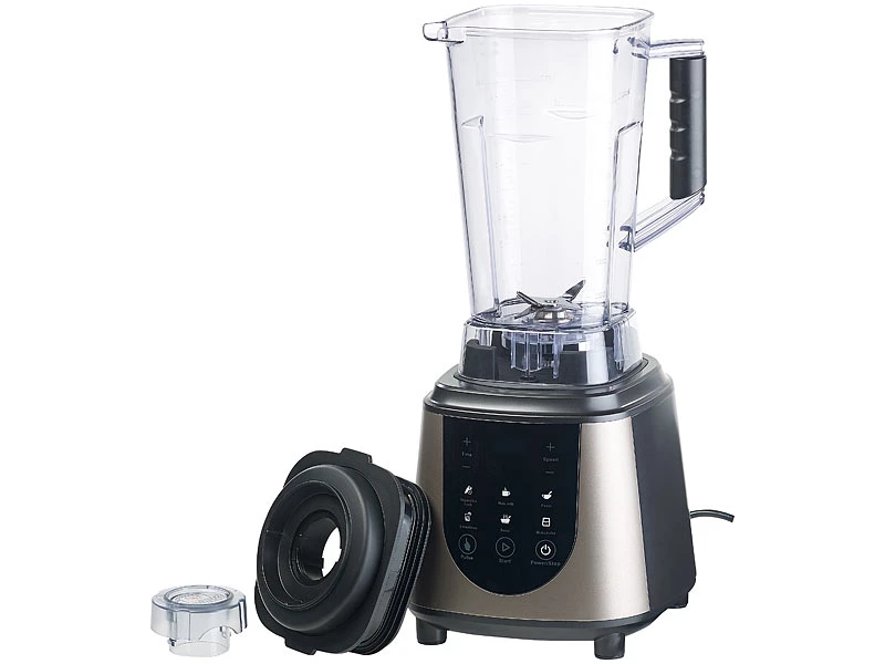 Rosenstein & Söhne Profi Küchenmixer:Profi-Standmixer Mit LED-Touch-Display, 2 Liter, 1.800 W, 30.000 U/min 6 Rosenstein & Söhne Profi Küchenmixer:Profi-Standmixer Mit LED-Touch-Display, 2 Liter, 1.800 W, 30.000 U/min – Bild 4