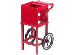 Rosenstein & Söhne Retro Popcorn Maker:Rollwagen Im Retro-Design Für Popcorn-Maschine "Cinema" & "Movie", Rot