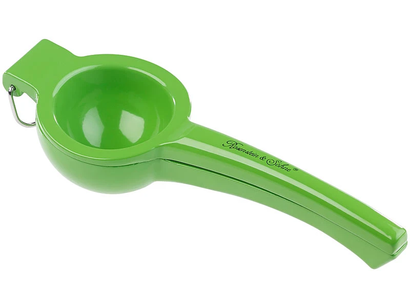 Rosenstein & Söhne Zitruspresse:Manuelle Zitrus- Und Saftpresse Aus Metall Für Zitronen, Ø 7 Cm, Grün 3 Rosenstein & Söhne Zitruspresse:Manuelle Zitrus- Und Saftpresse Aus Metall Für Zitronen, Ø 7 Cm, Grün