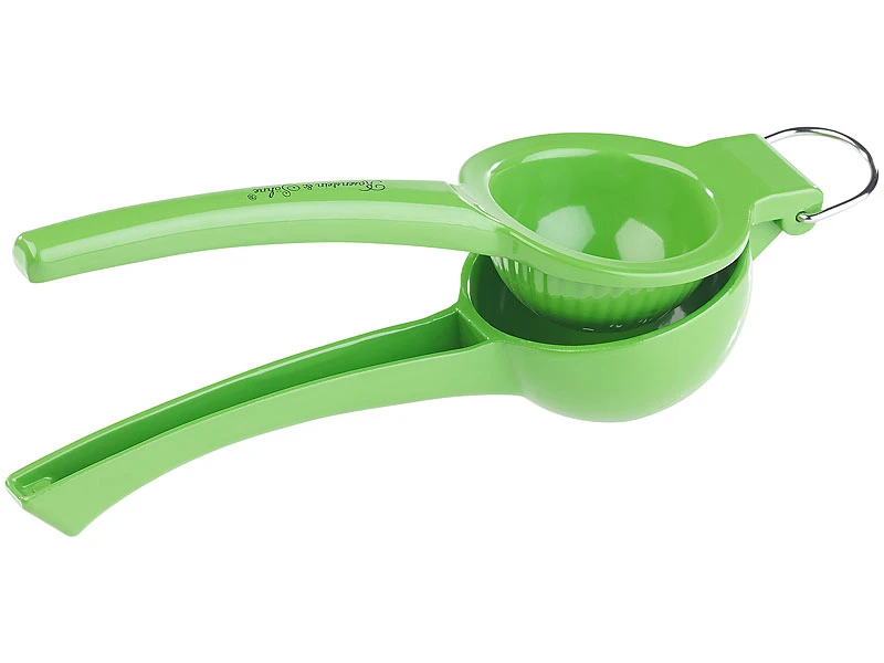 Rosenstein & Söhne Zitruspresse:Manuelle Zitrus- Und Saftpresse Aus Metall Für Zitronen, Ø 7 Cm, Grün 4 Rosenstein & Söhne Zitruspresse:Manuelle Zitrus- Und Saftpresse Aus Metall Für Zitronen, Ø 7 Cm, Grün – Bild 2