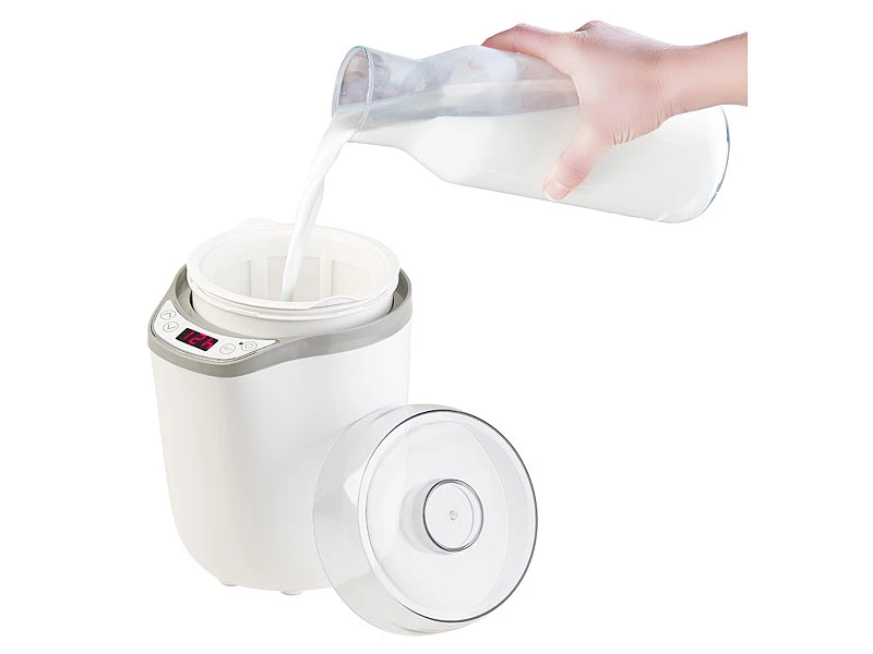 Rosenstein & Söhne Joghurt-Fix:XL-Joghurt-Maker Für Griechischen Joghurt, Versandrückläufer 5 Rosenstein & Söhne Joghurt-Fix:XL-Joghurt-Maker Für Griechischen Joghurt, Versandrückläufer – Bild 3