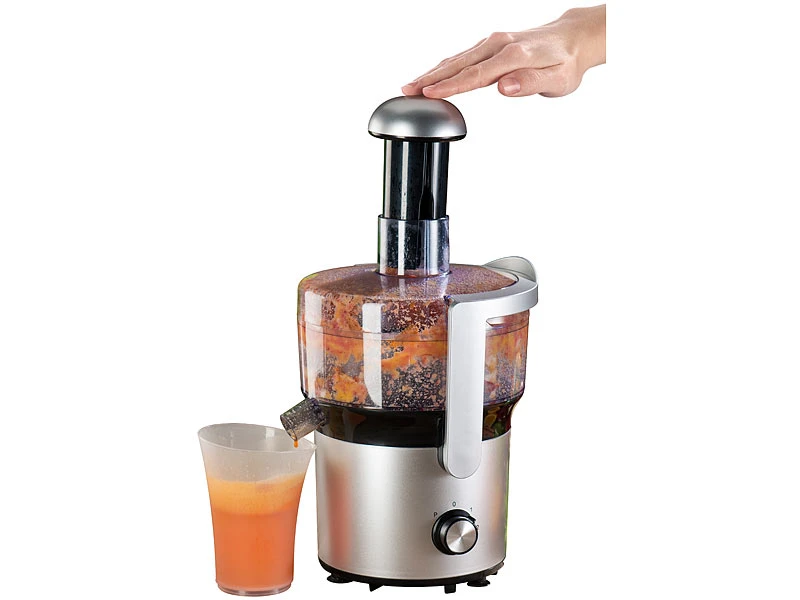 Rosenstein & Söhne Juicer:Elektrischer Zentrifugal-Entsafter, 2 Stufen Bis 16.580 Upm, 350 Watt 4 Rosenstein & Söhne Juicer:Elektrischer Zentrifugal-Entsafter, 2 Stufen Bis 16.580 Upm, 350 Watt – Bild 2