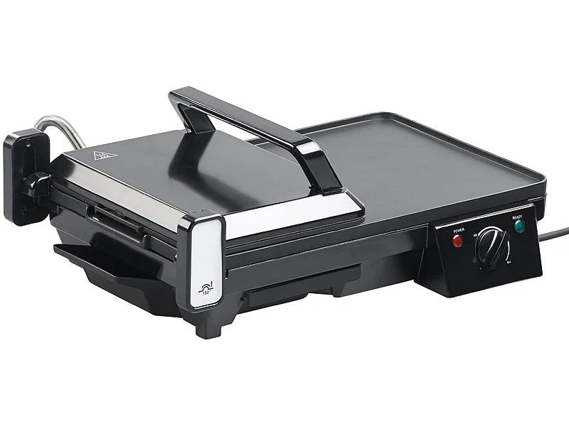 Rosenstein & Söhne Elektrischer 2in1-Tischgrill Mit Kontaktgrill, Versandrückläufer 10 Rosenstein & Söhne Elektrischer 2in1-Tischgrill Mit Kontaktgrill, Versandrückläufer – Bild 8