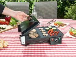 Rosenstein & Söhne Tischgrill Toaster:Elektrischer 2in1-Tischgrill Mit Kontaktgrill, Grillplatte, 2.000 Watt -Rosenstein & Söhne Shop nx9700 9