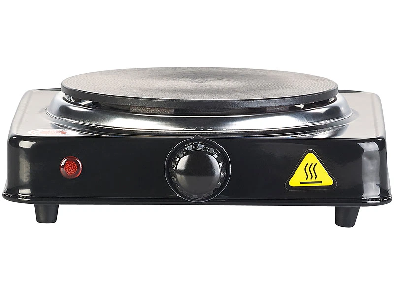 Rosenstein & Söhne Campingkocher:Elektrische Einzel-Kochplatte, 15,5 Cm, 1.000 Watt, Stufenlos, Kompakt 6 Rosenstein & Söhne Campingkocher:Elektrische Einzel-Kochplatte, 15,5 Cm, 1.000 Watt, Stufenlos, Kompakt – Bild 4