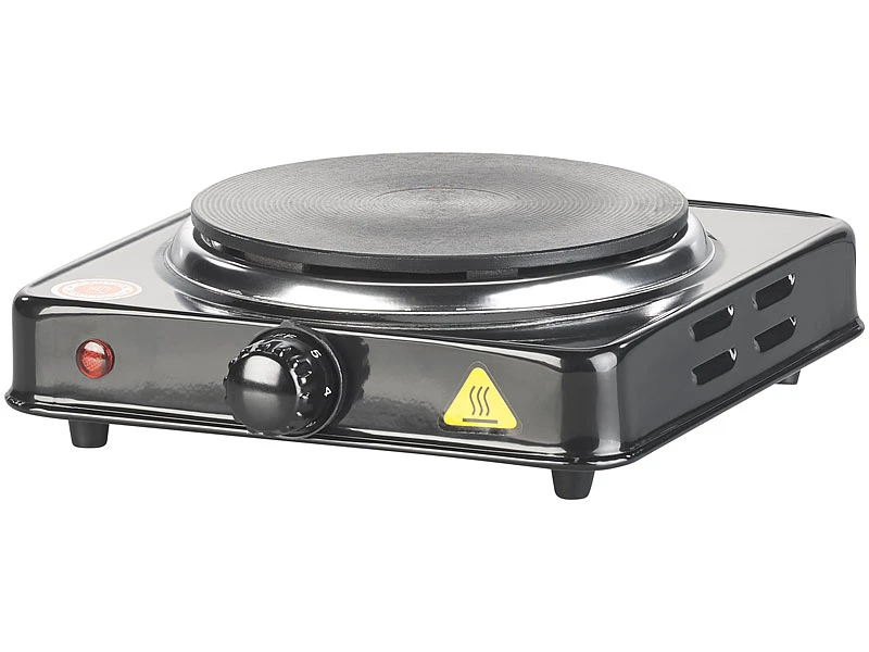 Rosenstein & Söhne Campingkocher:Elektrische Einzel-Kochplatte, 15,5 Cm, 1.000 Watt, Stufenlos, Kompakt 5 Rosenstein & Söhne Campingkocher:Elektrische Einzel-Kochplatte, 15,5 Cm, 1.000 Watt, Stufenlos, Kompakt – Bild 3