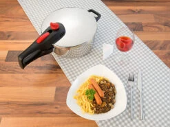 Rosenstein & Söhne Dampftopf:Edelstahl-Schnellkochtopf Mit 2-stufigem Druckregler Bis 90 KPa, 4 L -Rosenstein & Söhne Shop nx9742 5 1