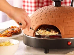 Cucina Di Modena Mini Pizza Steinofen:Pizzaofen Mit Echter Terrakotta-Haube Für 4 Personen -Rosenstein & Söhne Shop pv7278 4