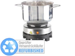 Rosenstein & Söhne Elektrische Mini-Einzel-Kochplatte, Versandrückläufer