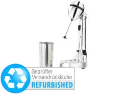 Rosenstein & Söhne Barmixer:Elektr. Drink-Mixer & Edelstahlbecher (Versandrückläufer)