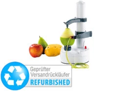 Rosenstein & Söhne Apfelschäler Elektrisch:Elektrischer Obst- Und Gemüseschäle (Versandrückläufer)