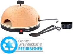 Cucina Di Modena Pizzaofen Raclette:Pizzaofen, Kleine & Große Pizzen, Terrakotta-Haube (Versandrückläufer)