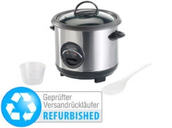 Rosenstein & Söhne Edelstahl-Reiskocher, 0,6 Liter (Versandrückläufer)
