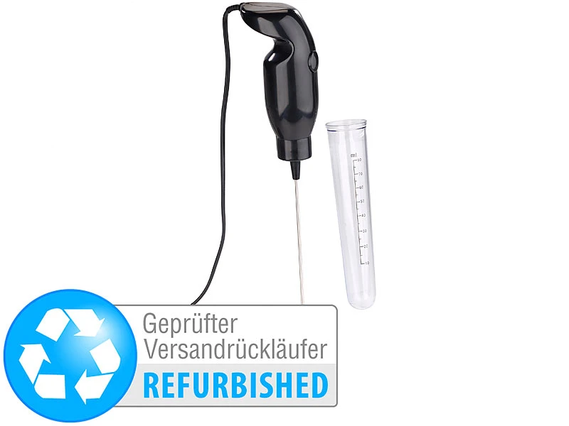 Rosenstein & Söhne Mini Handmixer:Elektrischer Quirl-Handmixer F. Drinks, Frappés, Versandrückläufer 3 Rosenstein & Söhne Mini Handmixer:Elektrischer Quirl-Handmixer F. Drinks, Frappés, Versandrückläufer