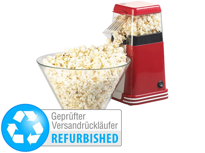 Rosenstein & Söhne Popkorn Maschine:XL-Heißluft-Popcorn-Maschine Für Bis Zu 100 G Mais (Versandrückläufer) 3 Rosenstein & Söhne Popkorn Maschine:XL-Heißluft-Popcorn-Maschine Für Bis Zu 100 G Mais (Versandrückläufer)