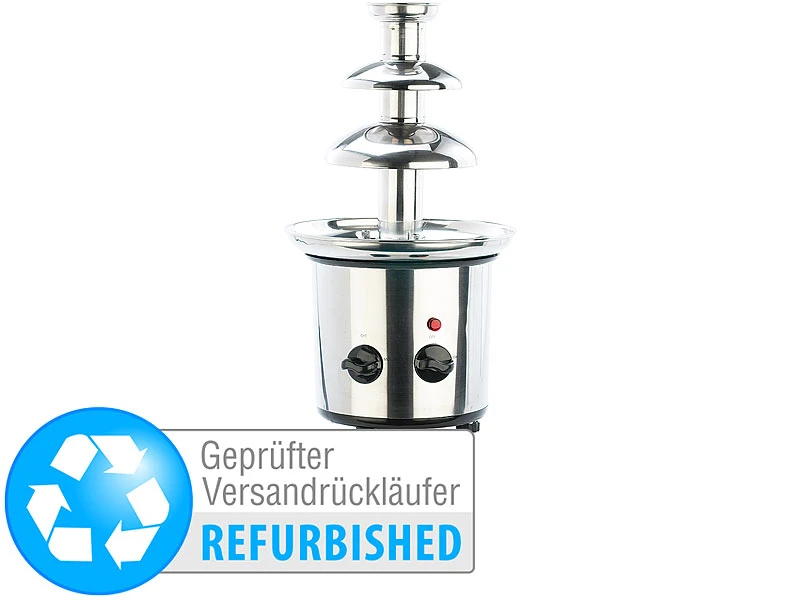 Rosenstein & Söhne Schokobrunnen Sets:Schokoladen-Brunnen (Versandrückläufer) 3 Rosenstein & Söhne Schokobrunnen Sets:Schokoladen-Brunnen (Versandrückläufer)