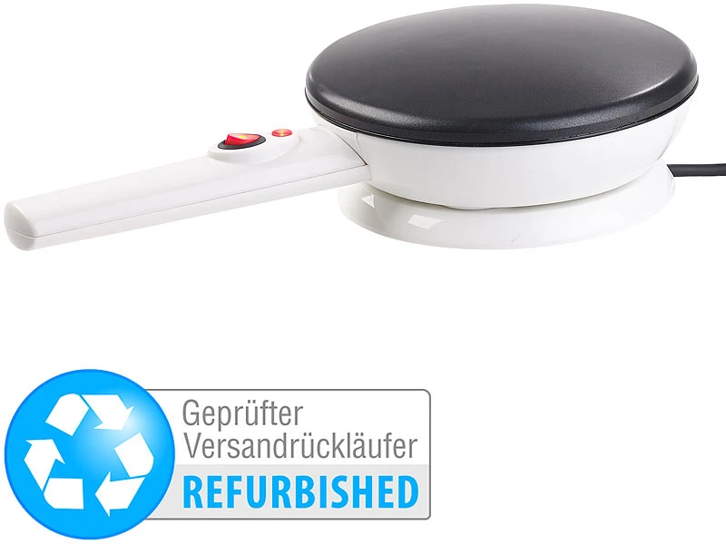 Rosenstein & Söhne Kabelloser Crepesmaker:Kabelloser Crêpes-Maker, Anti-Haft,Temp.-Automatik (Versandrückläufer) 3 Rosenstein & Söhne Kabelloser Crepesmaker:Kabelloser Crêpes-Maker, Anti-Haft,Temp.-Automatik (Versandrückläufer)