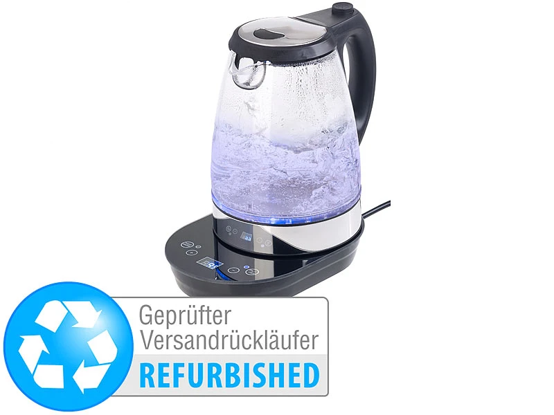 Rosenstein & Söhne Digitaler Glas-Wasserkocher, Temperaturwahl, Versandrückläufer 3 Rosenstein & Söhne Digitaler Glas-Wasserkocher, Temperaturwahl, Versandrückläufer