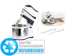 Rosenstein & Söhne Hand Mixer:Handmixer-Set: Rührständer, Edelstahl-Schüssel (Versandrückläufer) -Rosenstein & Söhne Shop ref85599 6