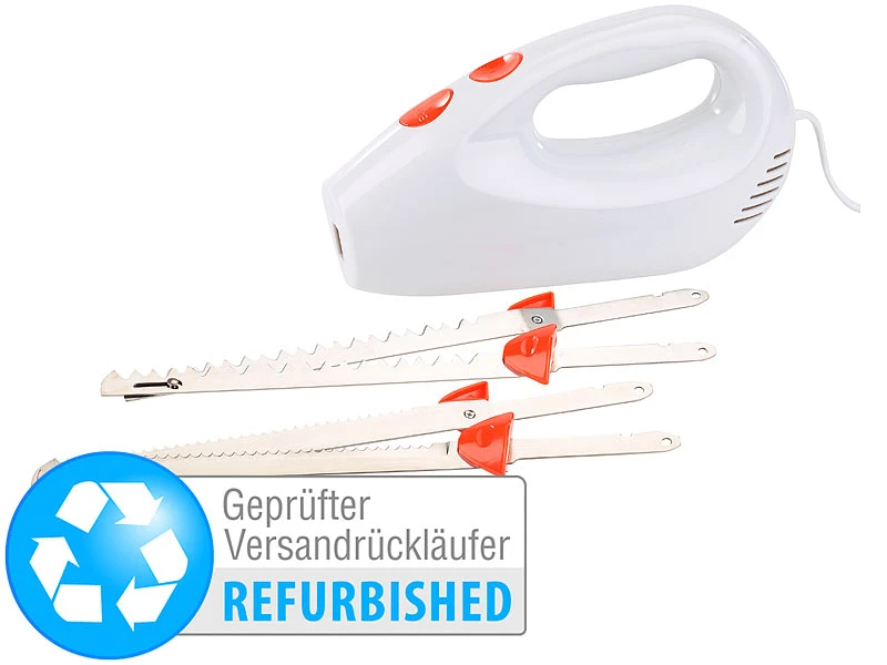 Rosenstein & Söhne Profi-Elektromesser:Elektromesser Mit 2 Edelstahl-Doppelklingen (Versandrückläufer) 3 Rosenstein & Söhne Profi-Elektromesser:Elektromesser Mit 2 Edelstahl-Doppelklingen (Versandrückläufer)