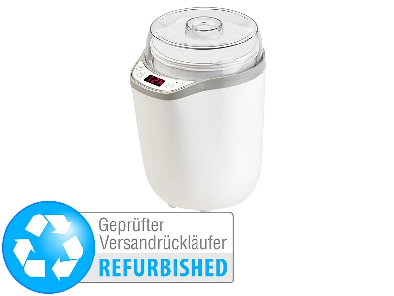 Rosenstein & Söhne Joghurt-Fix:XL-Joghurt-Maker Für Griechischen Joghurt, Versandrückläufer 3 Rosenstein & Söhne Joghurt-Fix:XL-Joghurt-Maker Für Griechischen Joghurt, Versandrückläufer