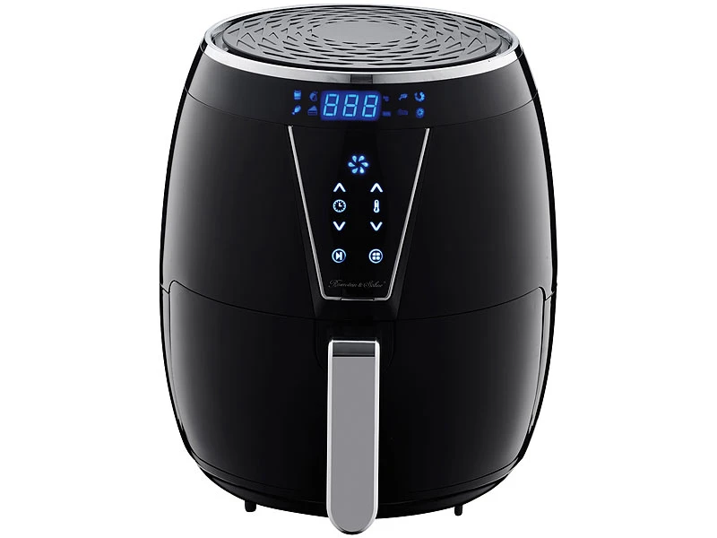 Rosenstein & Söhne Airfryer:Multi-Heißluft-Fritteuse Mit Back- Und Grill-Zubehör, 4,5 L, 1.500 W 15 Rosenstein & Söhne Airfryer:Multi-Heißluft-Fritteuse Mit Back- Und Grill-Zubehör, 4,5 L, 1.500 W – Bild 13