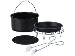 Rosenstein & Söhne Airfryer:Multi-Heißluft-Fritteuse Mit Back- Und Grill-Zubehör, 4,5 L, 1.500 W 22 Rosenstein & Söhne Airfryer:Multi-Heißluft-Fritteuse Mit Back- Und Grill-Zubehör, 4,5 L, 1.500 W -Rosenstein & Söhne Shop zx6061 2 1