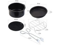 Rosenstein & Söhne Airfryer:Multi-Heißluft-Fritteuse Mit Back- Und Grill-Zubehör, 4,5 L, 1.500 W 23 Rosenstein & Söhne Airfryer:Multi-Heißluft-Fritteuse Mit Back- Und Grill-Zubehör, 4,5 L, 1.500 W -Rosenstein & Söhne Shop zx6061 3
