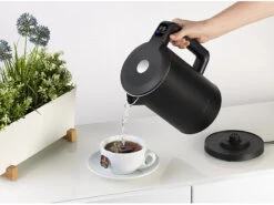 Rosenstein & Söhne Elektro Wasserkocher:Edelstahl-Wasserkocher, Temperaturwahl, Warmhaltefunktion, LED, 1,5 L -Rosenstein & Söhne Shop zx6067 10 1