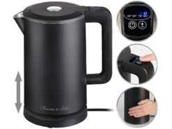 Rosenstein & Söhne Wasserkocher Temperatur:Edelstahl-Wasserkocher, Temperaturwahl, Versandrückläufer -Rosenstein & Söhne Shop zx6067 16