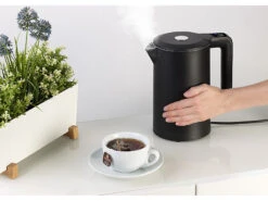 Rosenstein & Söhne Wasserkocher Temperatur:Edelstahl-Wasserkocher, Temperaturwahl, Versandrückläufer -Rosenstein & Söhne Shop zx6067 9