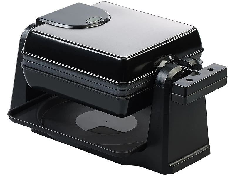 Rosenstein & Söhne Brüsseler Waffeleisen:180° Drehbares Waffeleisen Für Belgische Waffeln, Edelstahl, 1.000 W 8 Rosenstein & Söhne Brüsseler Waffeleisen:180° Drehbares Waffeleisen Für Belgische Waffeln, Edelstahl, 1.000 W – Bild 6