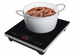 Rosenstein & Söhne Induktionskochfeld:Induktions-Kochplatte, 12 - 26 Cm, Touch-Tasten, 2.000 W, Bis 240 °C -Rosenstein & Söhne Shop zx6304 8