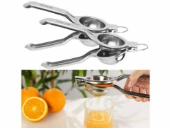 Rosenstein & Söhne Zitruspresse Manuell:2er-Set Manuelle Zitrus- & Saftpresse, Polierter Edelstahl 304, Ø 7 Cm 14 Rosenstein & Söhne Zitruspresse Manuell:2er-Set Manuelle Zitrus- & Saftpresse, Polierter Edelstahl 304, Ø 7 Cm -Rosenstein & Söhne Shop zx6308 0