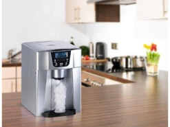 Rosenstein & Söhne Eismaschine:Premium-Eiswürfelmaschine Mit Eiswürfel- & Kaltwasserspender, 2 Liter -Rosenstein & Söhne Shop zx7041 10