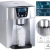 Rosenstein & Söhne Eismaschine:Premium-Eiswürfelmaschine Mit Eiswürfel- & Kaltwasserspender, 2 Liter -Rosenstein & Söhne Shop zx7041 9