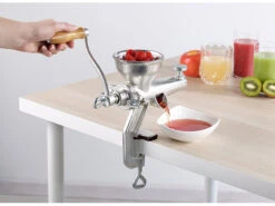 Rosenstein & Söhne Obstpresse:Profi Saft- & Beerenpresse, Schraubzwinge Zur Tischmontage, Gusseisen -Rosenstein & Söhne Shop zx8201 4