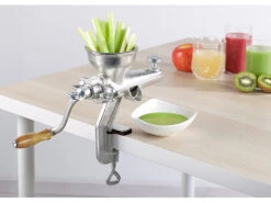 Rosenstein & Söhne Obstpresse:Profi Saft- & Beerenpresse, Schraubzwinge Zur Tischmontage, Gusseisen -Rosenstein & Söhne Shop zx8201 5